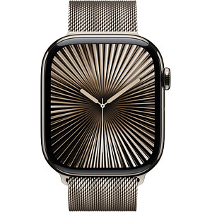 0195949896316 - Smartwatch APPLE Watch 10 Titan Smartwatches Gr 46 mm Cellular S M Milanaise beige (natur) Bestseller 0195949896316 - Smartwatch APPLE Watch 10 Titan Smartwatches Gr 46 mm Cellular S M Milanaise beige (natur) Bestseller