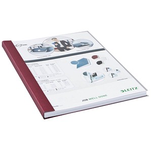 LEITZ Buchbindemappen rot Softcover für 71 - 105 Blatt DIN A4, 10 St.