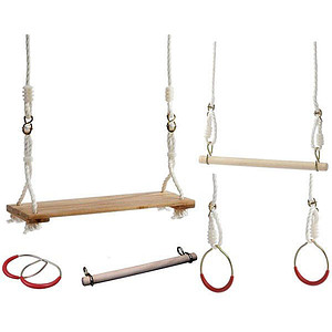 4064997401932 - Turnschaukel-Set mehrfarbig Holz 4064997401932 Idena