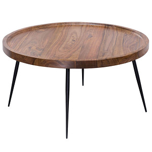 4250950276857 - WOHNLING Couchtisch rund Massivholz sheesham 750 x 750 x 390 cm 1 St