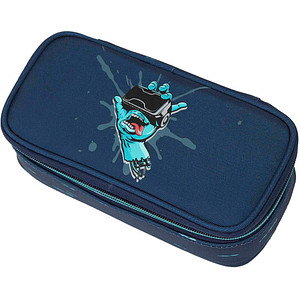 9002638234513 - Schüleretui Leopard Dark Navy  9002638234513 WALKER FAME 20