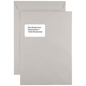 0726529059526 - Versandtaschen DIN C4 mit Fenster grau 250 St