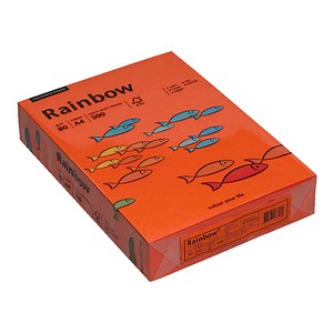 Rainbow Kopierpapier A4 80 g/qm Intensivorange 500 Blatt