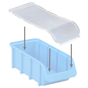 4007228682908 - 6 Stück Deckel für Sichtbox aus pp transparent für Größe 2 L 215 x 100 mm