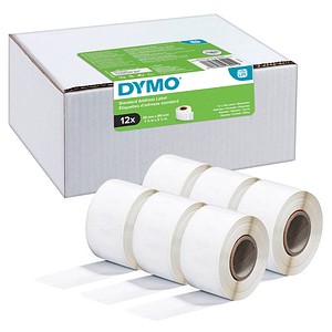 12x 130 DYMO Etiketten S0722370 weiß