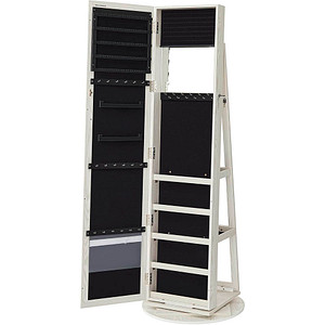 0194343185996 - Schmuckschrank weiß 2 Fachböden 0194343185996 SONGMICS 0194343185996 - Schmuckschrank weiß 2 Fachböden 0194343185996 SONGMICS