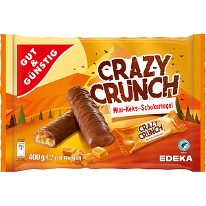 GUT&GÜNSTIG Crazy Crunch Schokoriegel 18 Riegel