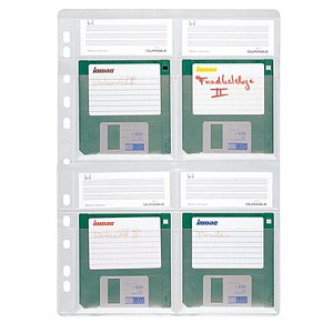 4005546500676 - Diskettenhüllen Diskoflex A4 für 4x 35 Zoll-Disketten transparent 4005546500676 5 Stück
