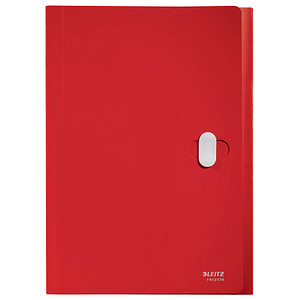 4002432130528 - Leitz® Dokumentenmappe Recycle A4 bis 250 Blatt 5 Fächer & Ablagefach blickdicht CO2-neutral 100 % recycelbar Blauer Engel Kunststoff rot 4002432130528 - Leitz® Dokumentenmappe Recycle A4 bis 250 Blatt 5 Fächer & Ablagefach blickdicht CO2-neutral 100 % recycelbar Blauer Engel Kunststoff rot