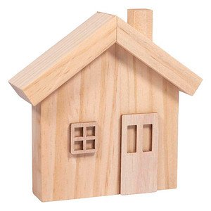 4006166826528 - Bastelset Holzhaus natur 4006166826528 - Bastelset Holzhaus natur
