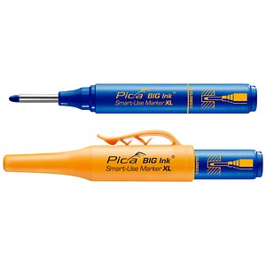 4260056158018 - Permanentmarker Pica BIG Ink Marker XL für glatte & trockene Oberflächen Spezial-Schreibspitze wisch- & wasserfest Schreibfarbe blau
