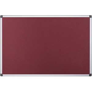 Bi-Office Pinnwand Feuerhemmend 150,0 x 120,0 cm Textil rot