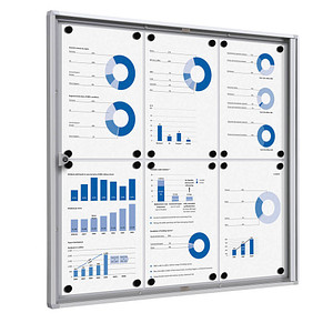 8595578356014 - Schaukasten XS 6 x A4 Metallrückwand weiß grau magnetisch 8595578356014 Showdown Displays 8595578356014 - Schaukasten XS 6 x A4 Metallrückwand weiß grau magnetisch 8595578356014 Showdown Displays