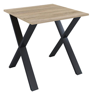 4051814379307 - Premium Büromöbel Schreibtisch Lona X Schwarz (Farbe Sonoma-Eiche B 80 x H 76 x T 80 cm) 4051814379307 - Premium Büromöbel Schreibtisch Lona X Schwarz (Farbe Sonoma-Eiche B 80 x H 76 x T 80 cm)