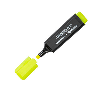 4027521526341 - Textmarker Highlighter E-743587 00 gelb 2-5mm Keilspitze 4027521526341 WESTCOTT