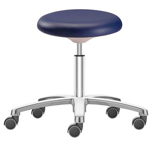 4016849783857 - Labster Arbeitshocker blau Kunstleder 4016849783857 Bimos