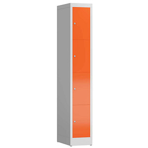 4061815856943 - Schließfachschrank ClassiX feuerrot lichtgrau X-520414 4 Schließfächer 310 x 500 x 1800 cm 4061815856943 LÜLLMANN 4061815856943 - Schließfachschrank ClassiX feuerrot lichtgrau X-520414 4 Schließfächer 310 x 500 x 1800 cm 4061815856943 LÜLLMANN