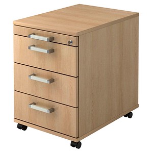 HAMMERBACHER Solid AC30 Rollcontainer eiche 4 Auszüge 42,8 x 58,0 x 59,0 cm