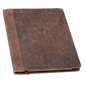4021068301225 - Schreibmappe Winston A4 Leder braun Kreditkartenfächer Lesezeichen 4021068301225 JÜSCHA
