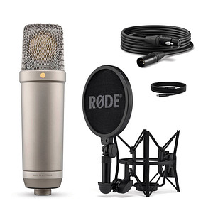 0698813010523 - RODE Microphones NT1 5th Generation Silver Stand Gesangs-Mikrofon Übertragungsart (Details)Kabelgebunden inkl Spinne inkl Kabel inkl Tasche 0698813010523 - RODE Microphones NT1 5th Generation Silver Stand Gesangs-Mikrofon Übertragungsart (Details)Kabelgebunden inkl Spinne inkl Kabel inkl Tasche