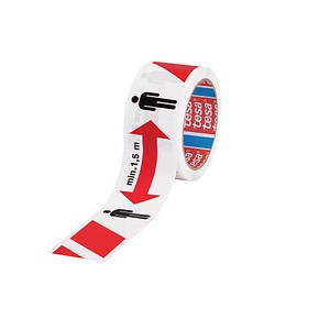 Tesa Weiß - 58263-00000-00 Bodenmarkierung Bitte Abstand Halten (L X B) 50 M X 50 Mm - Image 5