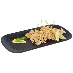 4004133852808 - Tablett GN 1 3 Tablett -NERO- 325 x 176 cm Höhe 25 cm schwarz B176cm H25cm L325cm Melamin Tabletts für Speisen und Dekoration aller Art geeignet