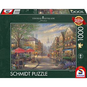 Schmidt Thomas Kinkade Café in München Puzzle, 1000 Teile