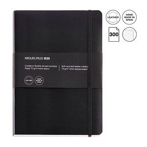 8422593104026 - Notizbuch A040290 Leather schwarz A5 kariert 70g 150 Blatt   300  Seiten 8422593104026 MIQUELRIUS