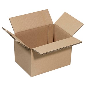 Nestler Wellpapp-Faltkartons 2-wellig braun 22,3 x 16,3 x 15,8 cm Außenmaß, 20 St.
