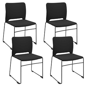 4 Topstar Besucherstühle Visit Lite RE100TB0TB0 schwarz Stoff