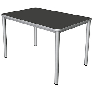 4044917444058 - Prime Schreibtisch anthrazit rechteckig 4-Fuß-Gestell silber 1200 x 800 cm 4044917444058 - Prime Schreibtisch anthrazit rechteckig 4-Fuß-Gestell silber 1200 x 800 cm