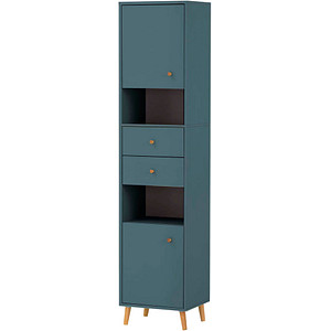 MÖBELPARTNER Badschrank Bjarne 701984 blaugrau 40,3 x 33,1 x 180,6 cm