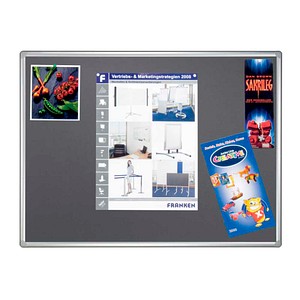 Franken Pinnwand für Wand/Schienensystem PRO, PT830512, 180x120cm, Filz, Aluminiumrahmen 4016946206419 Franken