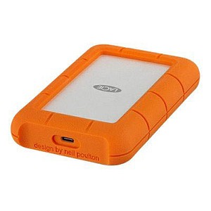 LACIE Rugged USB C 4 TB externe HDD-Festplatte orange