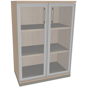 4260429767656 - fm Aktenschrank Oldenburg 4260429767656 akazie Acrylglas klar 2 Fachböden 800 x 442 x 1133 cm