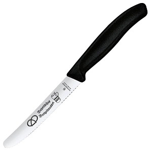 7611160058997 - VICTORINOX Frühstücksmesser Swiss Classic Bayerische Brotzeit silber schwarz glatt Klinge 110 cm