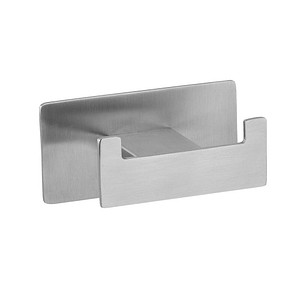 4008838382561 - Turbo-Loc® Wandhaken Duo Genova Matt Befestigen ohne bohren mit Klebepad-System Silber matt Edelstahl rostfrei matt - silber matt - Wenko 4008838382561 - Turbo-Loc® Wandhaken Duo Genova Matt Befestigen ohne bohren mit Klebepad-System Silber matt Edelstahl rostfrei matt - silber matt - Wenko