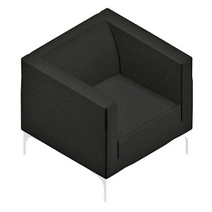8056457075322 - Besuchersessel Arte schwarz weiß Stoff