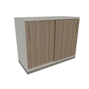 4260649683200 - fm Schiebetürenschrank Oldenburg 4260649683200 weiß eiche natur 2 Fachböden 1000 x 442 x 781 cm