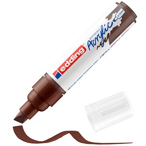 5 Stück Edding Acrylmarker 5000 schokoladenbraun 5-10mm Keilspitze 4057305026477 Edding