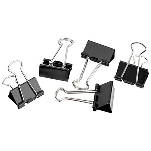 4040881856149 - Foldbackklammern schwarz 25 cm 12 St
