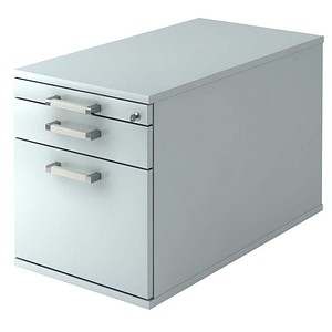 HAMMERBACHER Solid TC20 Rollcontainer lichtgrau 3 Auszüge 42,8 x 80,0 x 51,2 cm