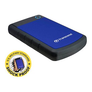 Transcend StoreJet 25H3B 2 TB externe HDD-Festplatte blau, schwarz