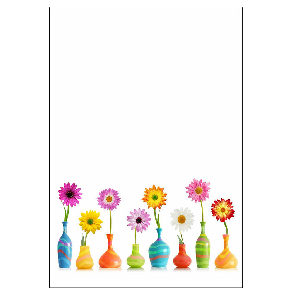  LUMA Motivpapier Blumen Motiv DIN A4 100 g/qm 50 Blatt >> büroshop24 Motiv 