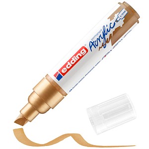5 Stück Edding Acrylmarker 5000 reichgold 5-10mm Keilspitze 4057305025999 Edding