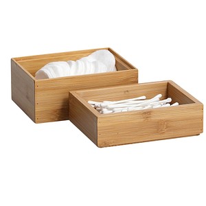 4003368133188 - Ordnungsbox Set Bambus 2-teilig Vielfältige Holzboxen aus nachhaltigem Bambus gefertigt Maße zusammen (L x B x H) 145 x 11 x 10 cm