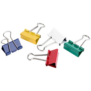 4040881856156 - Foldbackklammern farbsortiert 32 cm 12 St