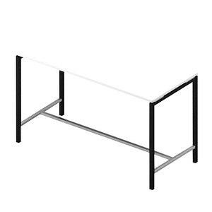 8056039559059 - Konferenztisch Creo CRTR0180 37KC 107cm (H) 180cmx80cm (BxT) rechteckig weiß   dunkelgrau 8056039559059 Quadrifoglio