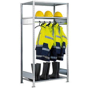 4004514257185 - Anbauregal 14155 silber 750 x 600 x 2000 cm 4004514257185 SCHULTE