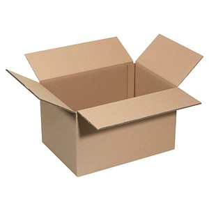 Nestler Wellpapp-Faltkartons 2-wellig braun 44,3 x 32,3 x 27,8 cm Außenmaß, 20 St.